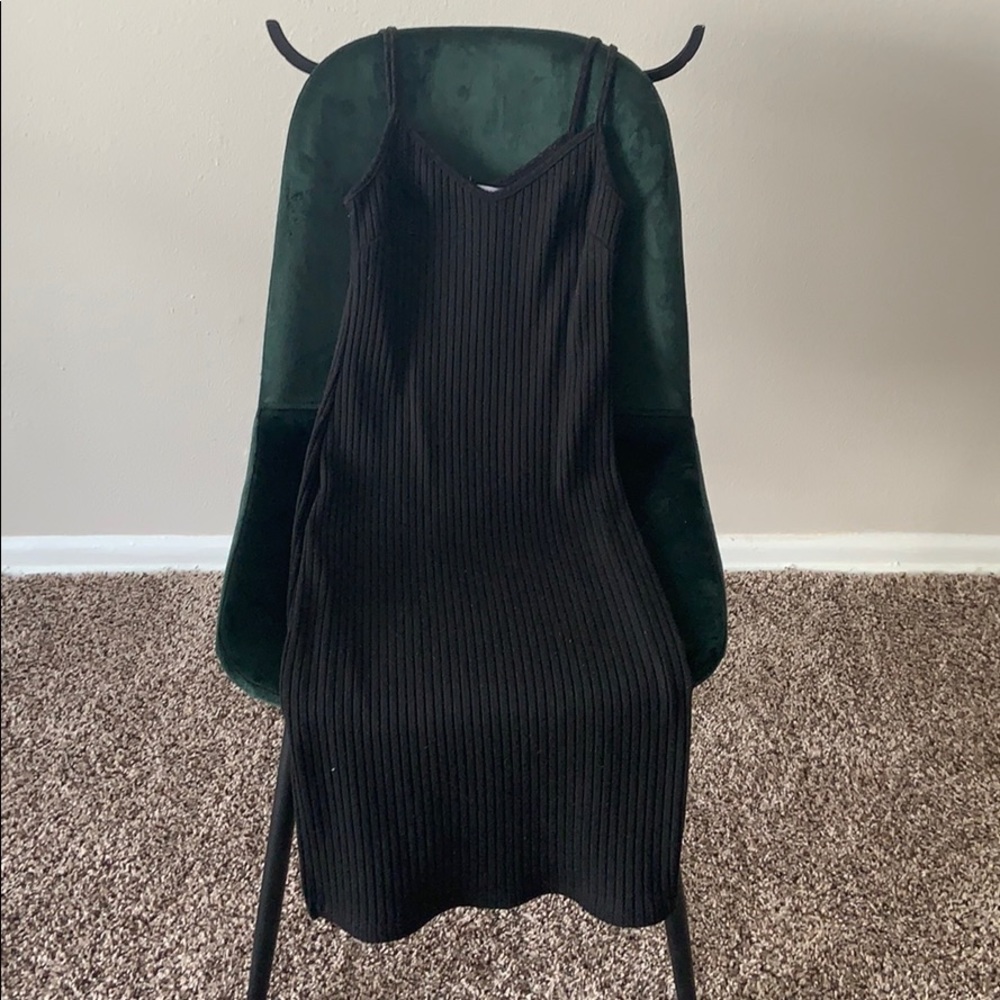 Forever21 Black Ribbed Dress